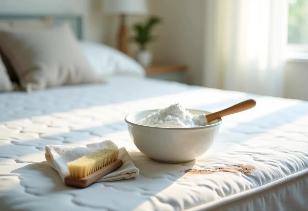 Schnell und super günstig (1,75 €) gegen Matratzenflecken, geteilt von der britischen Influencerin Vicki Collis